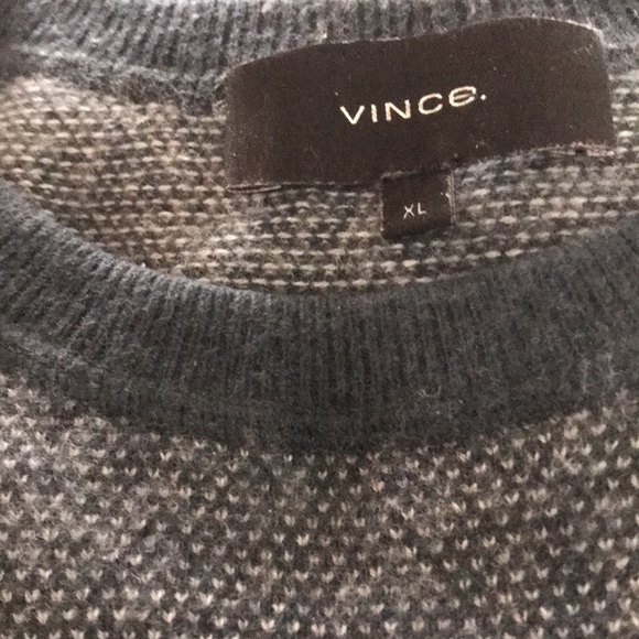 VINCE. SHORELINE Birdseye Cashmere Long Sleeve Sweater! Size XL! - Picture 6 of 6